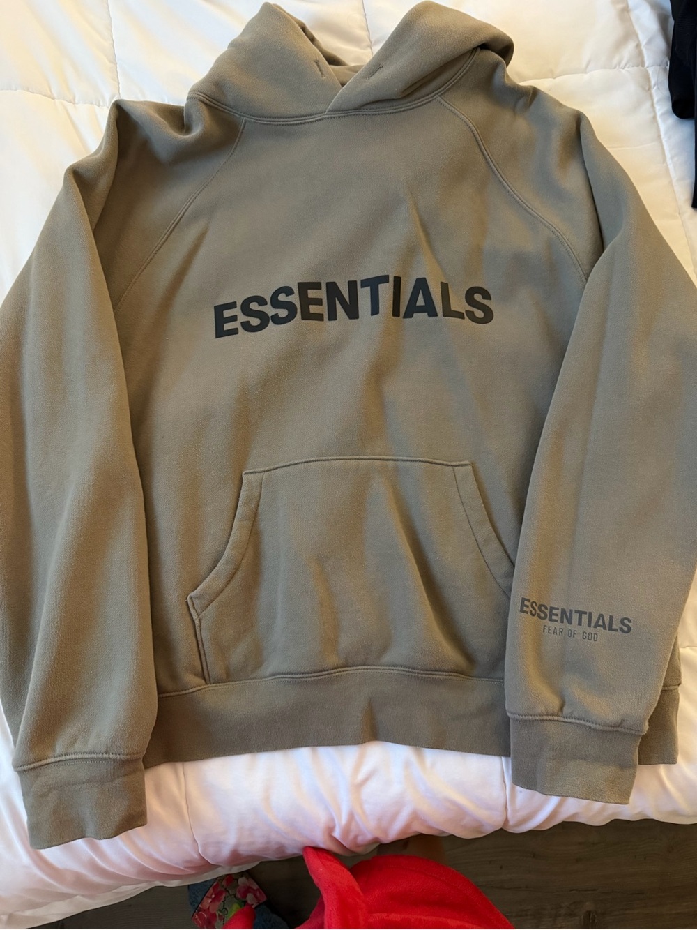 Fear of God ESSENTIALS Taupe Pullover Hoodie